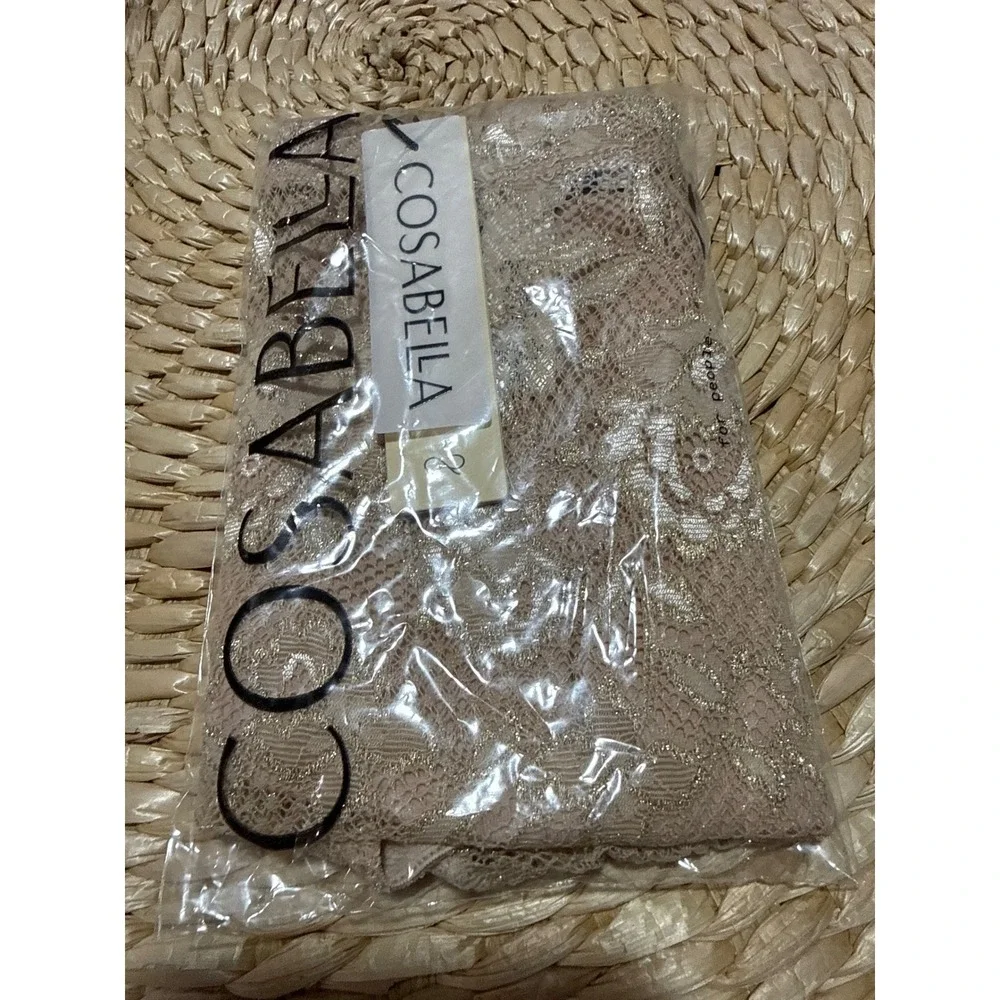 Cosabella Never Say Never Comfort Micro Brief Camel Gold Lace Men's Underwear M